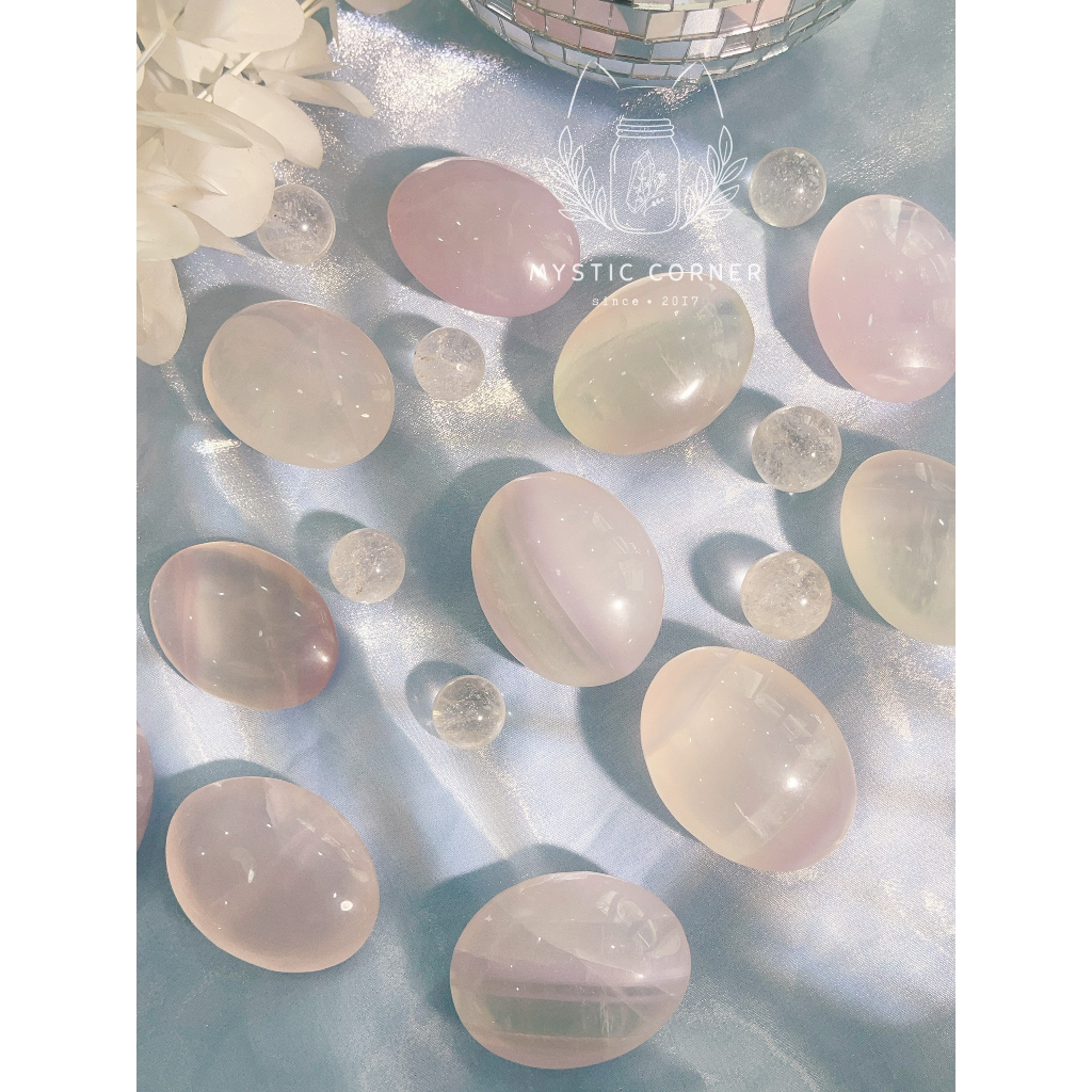 Palm Fluorite Yttrium hiếm  đá phong thủy, đá thanh tẩy Tarot, Reiki, Thiền Định