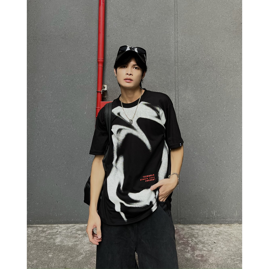 Áo Thun Local Brand Teeworld Secret Of Liquid T-shirt Trắng Đen Nam Nữ Form Rộng Unisex