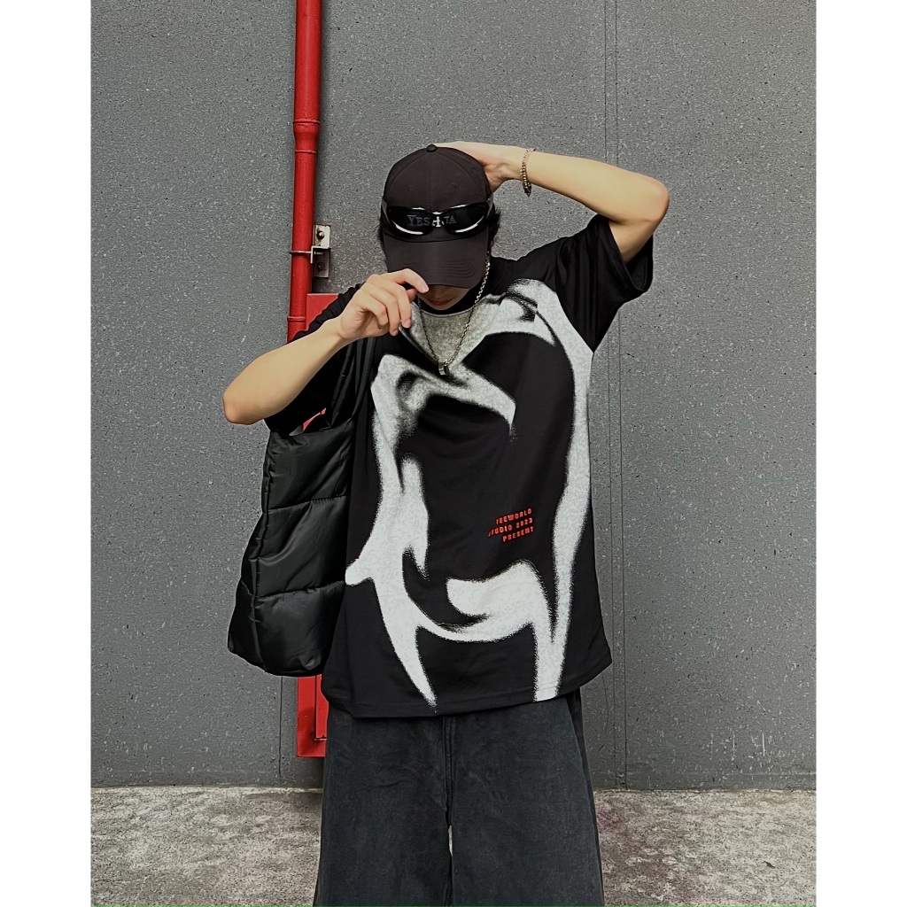 Áo Thun Local Brand Teeworld Secret Of Liquid T-shirt Trắng Đen Nam Nữ Form Rộng Unisex