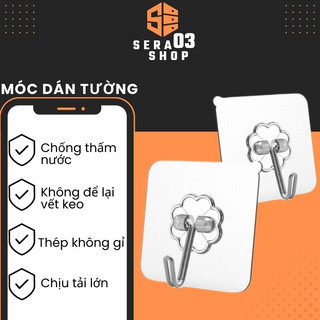Móc ốp tường treo đồ chịu lực
