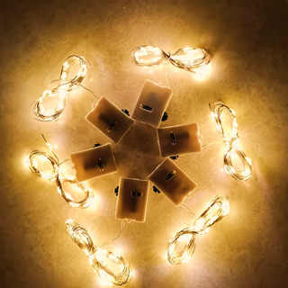Dây đèn đom đóm có sẵn pin - dây đèn led fairy light pin cúc áo 1m, 2m, 3m