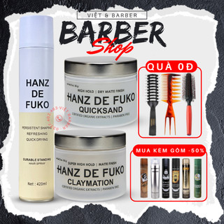 Combo Gôm Sáp Lược Hanz De Fuko Quicksand,Claymation 56g