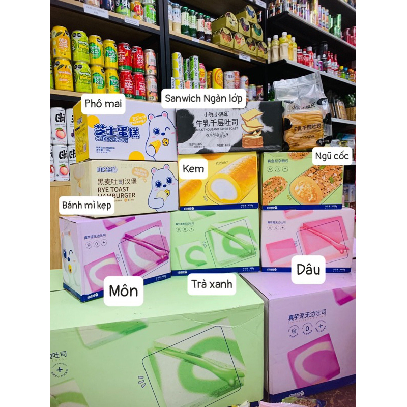 Bánh nướng/ sanwich ngàn lớp bò sữa thơm ngon