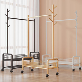 Giá Treo Quần Áo, Kệ Treo Quần Áo Cho Gia Đình, Shop Thời Trang, Sinh Viên Kết Hợp Decor Phòng Ngủ Có Ngăn Để Đồ