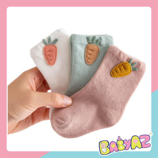 Set 3 Đôi Tất Gắn Hình Cà Rốt, Khủng Long Cho Bé
