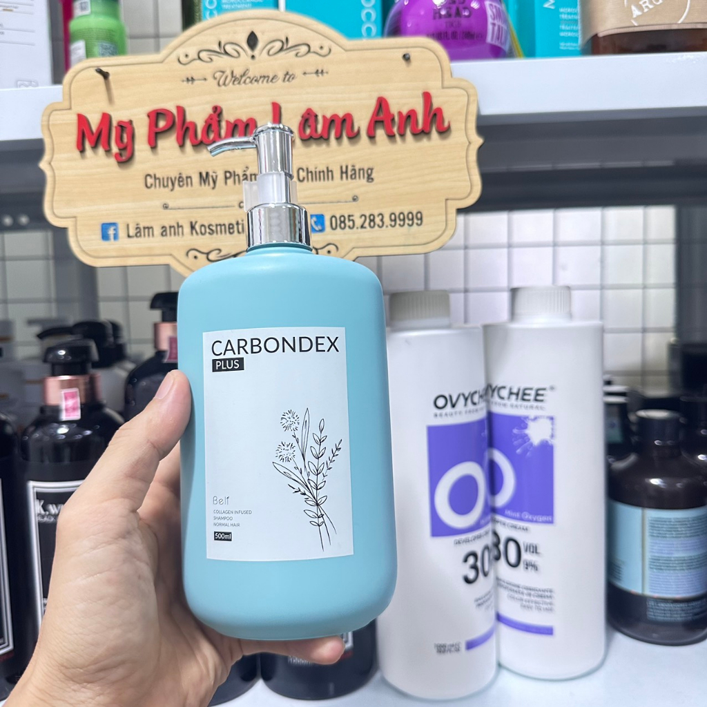 Dầu gội xả phục hồi LAMELAS-CARBONDEX, siêu mềm mượt - siêu lưu hương 500ml*2 - Cặp dầu gội lamelas