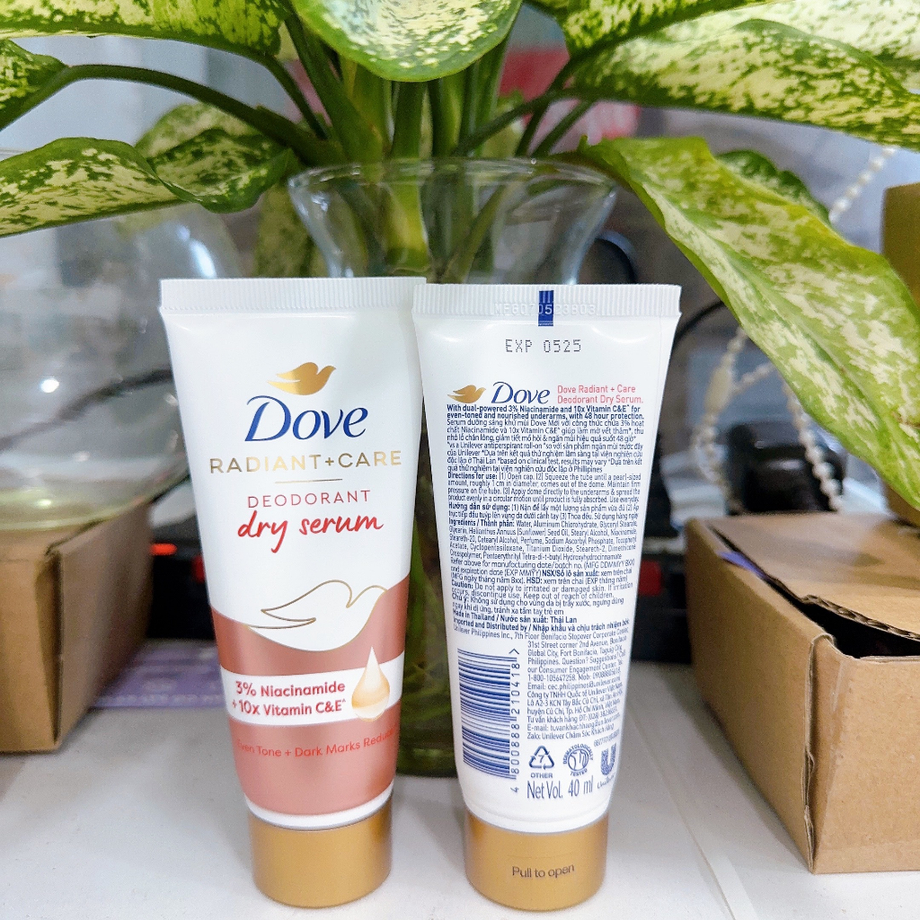 Serum Ngăn Mùi Dove Deodorant Dry Serum 3% Niacinamide + 10X Collagen