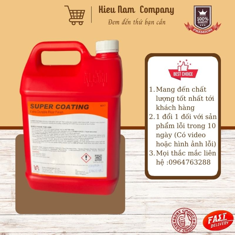 Hóa chất phủ bóng sàn SUPER COATING