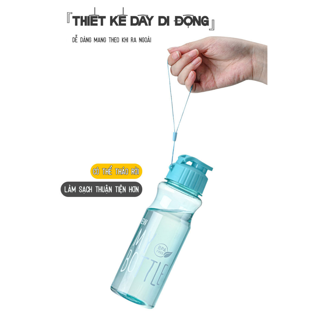 Bình Nước Thể Thao 550ml - Bình nước chạy bộ, đá bóng, tập gym | BigBuy360 - bigbuy360.vn