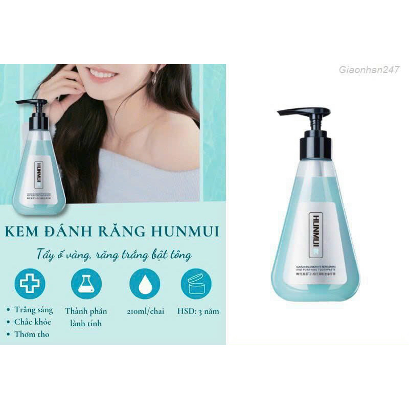 Kem Đánh Răng Siêu Trắng HUNMUI