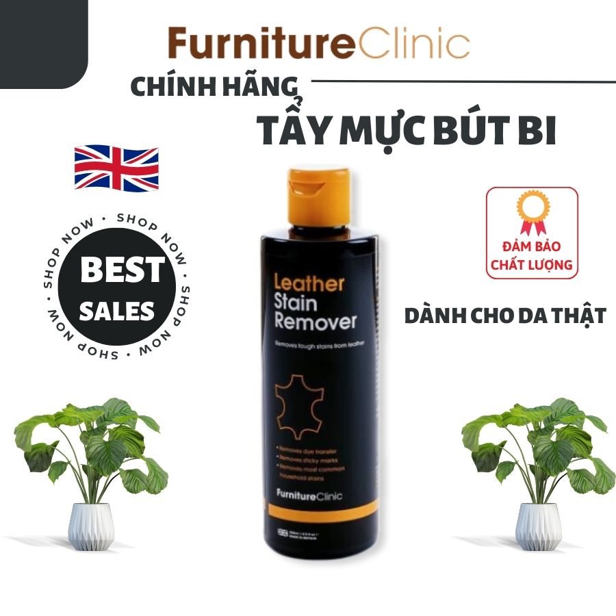 Tẩy mực bút bi và vết bẩn cứng đầu trên ghế da - Nhập khẩu Anh - Stain Remover 250ml
