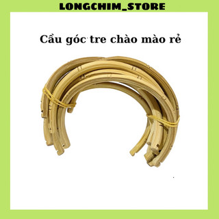 Cầu góc lồng chim giá rẻ chất liệu tre cứng cáp an toàn phù hợp các loại lồng