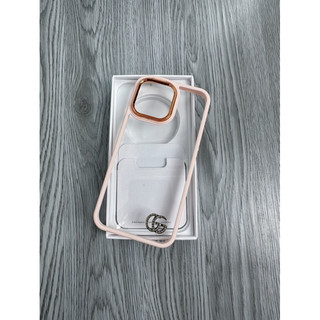 Ốp Lưng Iphone Viền Hồng Charm Cao Cấp