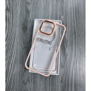 Ốp Lưng Iphone Viền Hồng Charm Cao Cấp