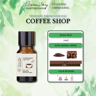 Tinh Dầu Thiên Nhiên Hợp Hương Coffee Shop Aroma Story Dùng Để Xông Phòng Khử Mùi, Làm Nến Thơm