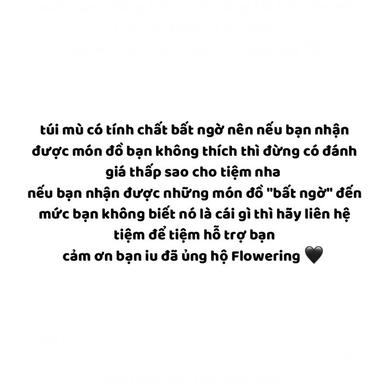 TÚI MÙ BẤT NGỜ✨