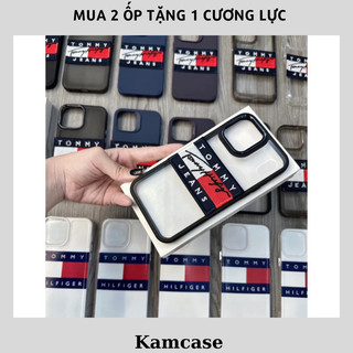 Ốp iphone viền đen nút kim loại siêu cấp