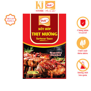 Xốt Ướp Thịt Nướng ,Ướp Sườn Nướng Gói 70g Ướp 500G Thịt, Nướng Chuẩn Vị Hàn Quốc, Hải Sản Delifood