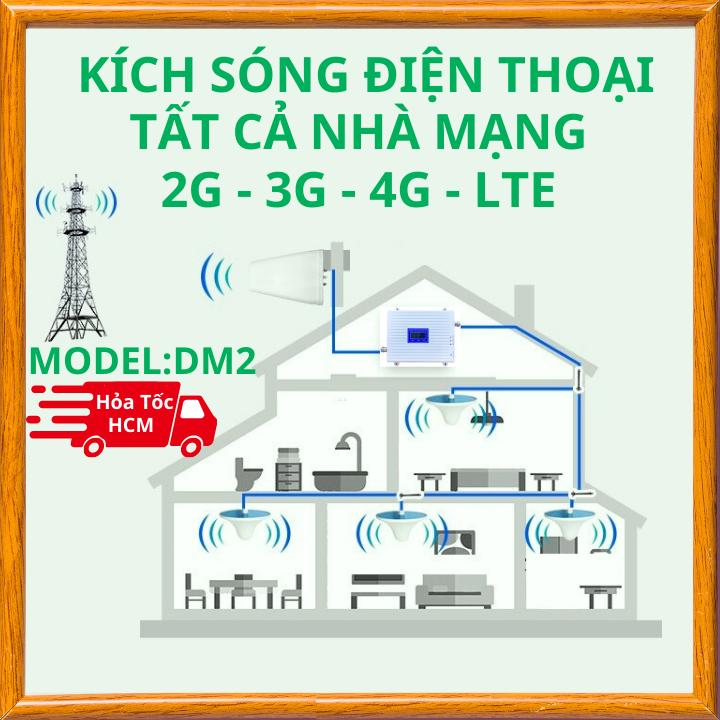 BỘ KÍCH.SÓNG,CHO ĐIỆN.THOẠI DM2 PRO 2G,3G,4G CHO TẤT CẢ CÁC MẠNG-SỬ DỤNG CHO NHÀ MẤT SÓNG, SÓNG KÉM