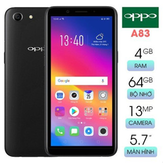 Điện Thoại Oppo A83 Ram 4G Bộ Nhớ 64GB Màn Hình 5.7 inch Androi 7.1 chơi tất cả các Game Nặng Tặng Ốp LưngĐiện Thoại Opp