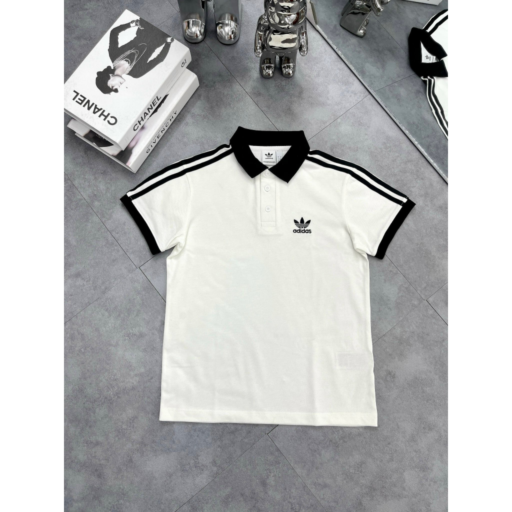 Áo Thun Polo Nam Nữ Thêu Logo A.DI.DAS Cổ Bẻ Tay Ngắn Vải Mềm Và Thoáng Mát