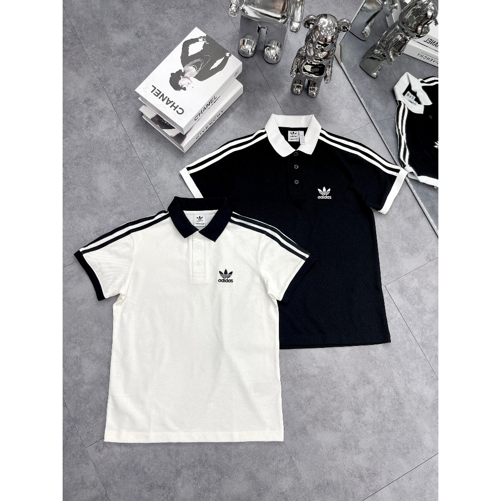 Áo Thun Polo Nam Nữ Thêu Logo A.DI.DAS Cổ Bẻ Tay Ngắn Vải Mềm Và Thoáng Mát