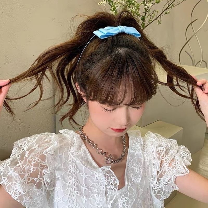 Kẹp Tóc Bấm Nơ Lụa 2 Tầng Nữ Tính - KEP1597 - BCorner