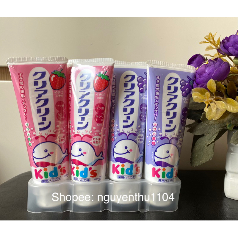 KEM ĐÁNH RĂNG KAO KID’S CÁ HEO 70G- Hàng Nhật chính hãng