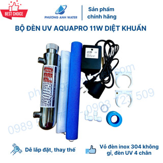 Bộ đèn UV 11W Aquapro 4 chấu diệt khuẩn chất lượng cao cho máy lọc nước