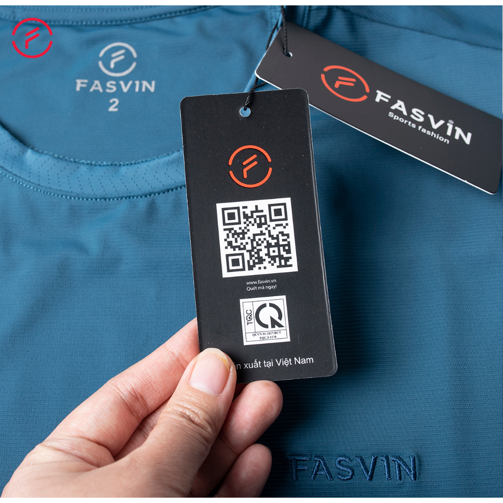 Áo thun thể thao nam Fasvin AHL23577.HN chất Nylon cao cấp vải mềm mịn thoáng mát thoải mái