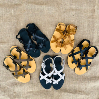 Sandal nam, dép quai ngang, dép nam da bò, không thấm nước, êm chân thoải mái  Atshoes XDxn201