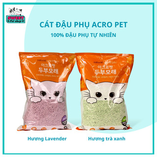  Cát vệ sinh cho mèo - ACROPET (100% ĐẬU PHỤ TỰ NHIÊN) - THÙNG 6 GÓI