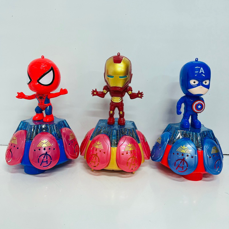 Đồ chơi Siêu nhân nhện, Captain America, Phi hành gia biết đi,có đèn và nhạc, lồng đèn Trung Thu cho bé trai