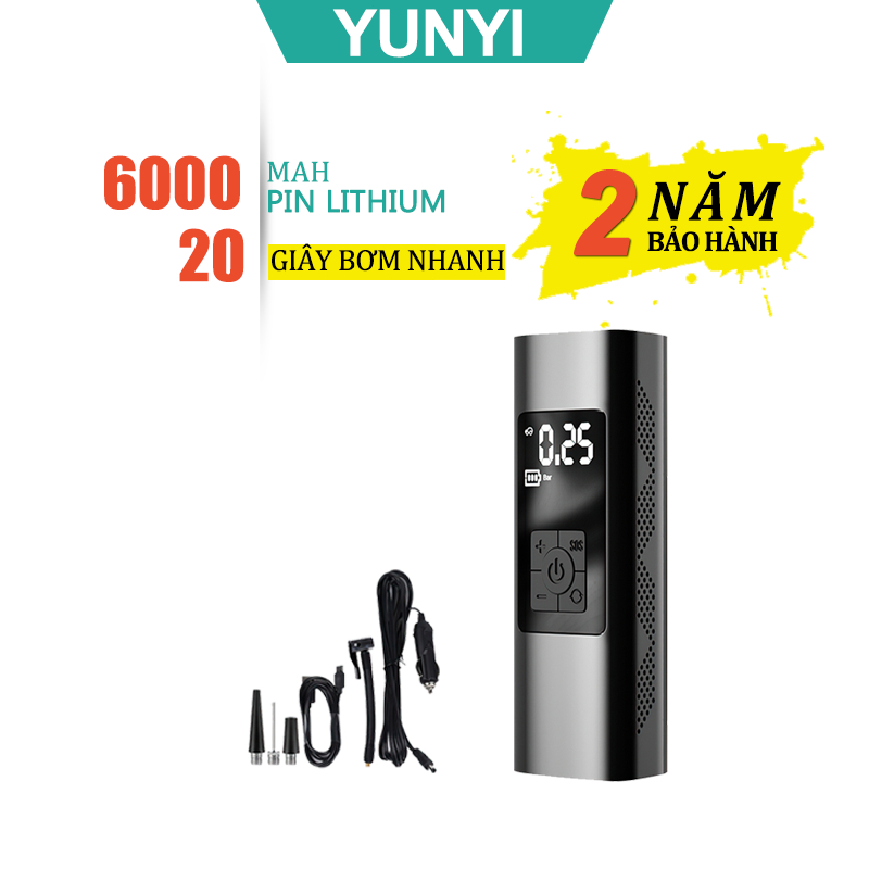 bơm lốp ô tô,máy bơm lốp ô tô 12v,bơm điện ô tô ,màn hình led hiển thị đồng hồ đo áp suất, kiêm sạc dự