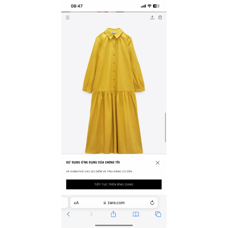 THAnh lý váy ZARA sz s auth