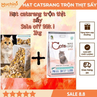 Hạt Catsrang trộn thịt sấy khô mix 15 lại giàu dinh dưỡng túi 1kg -  Thức ăn cho mèo - Hạt Catsrang cho mèo | Muchinshop