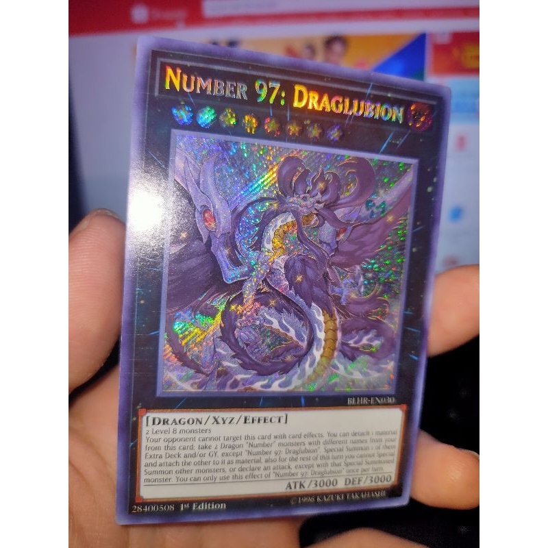 Thẻ bài Yugioh - Number 97: Draglubion BLHR-EN030