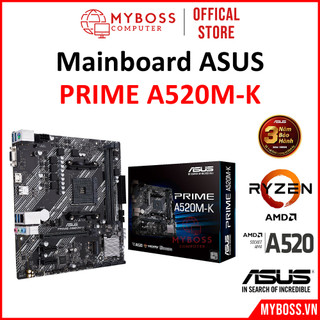 Mainboard asus prime a520m-k socket am4, 2 khe ram ddr4, m-atx - fullbox - chính hãng bh 36 tháng !!!