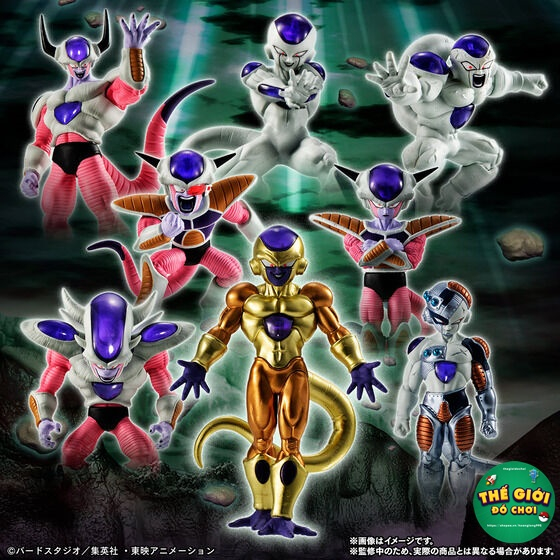 Mô hình HG Majin Buu, Frieza trong Dragon Ball, Ma Bư nhiều hình dạng 8-11cm, chi tiết sắc nét
