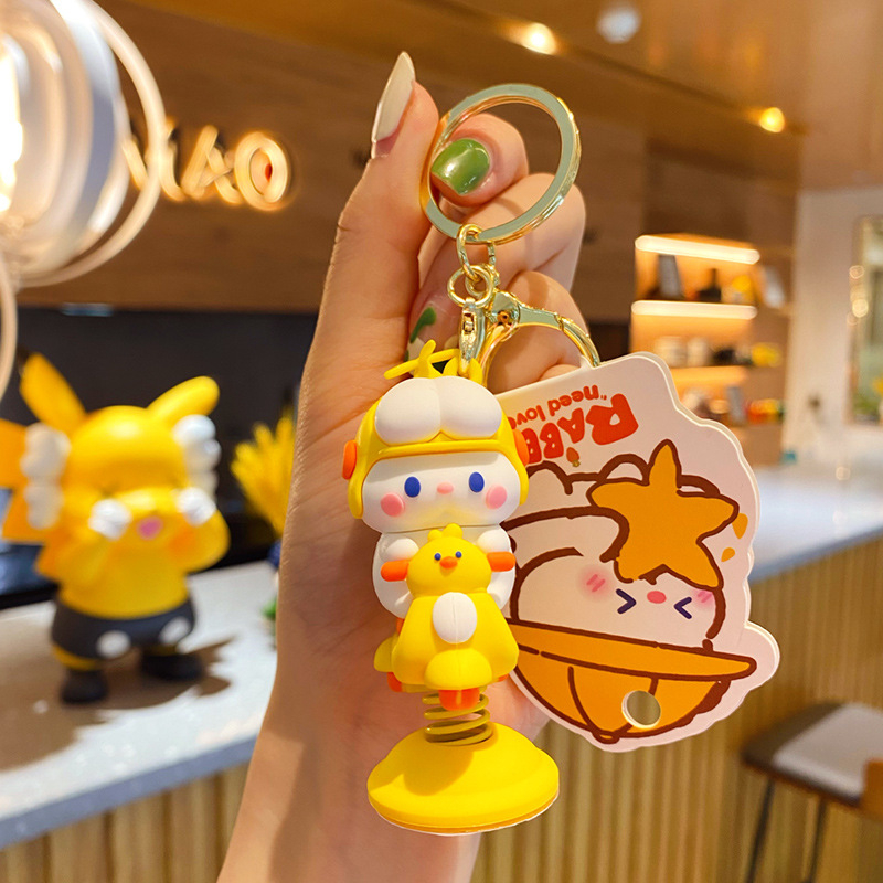 Búp Bê Thỏ Lắc Lò Xo Dễ Thương Trang Trí Nội Thất Xe Hơi , Xe Đạp , Xe Máy