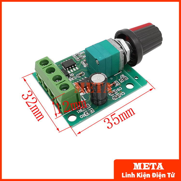 Mạch điều tốc động cơ PWM 2A DC 1.8V-12V 1803BK