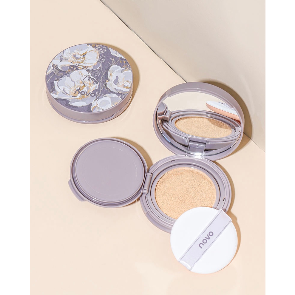 NOVO Cushion dưỡng ẩm, che phủ tốt, không thấm nước và mồ hôi