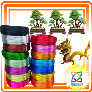 Dây nhôm mạ màu 500g/cuộn nguyên liệu làm bonsai handmade
