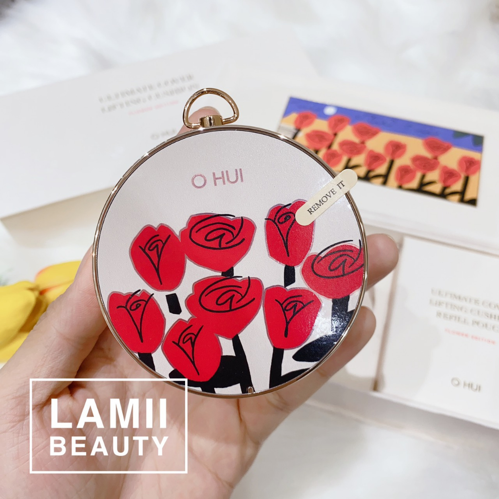 SET PHẤN NƯỚC OHUI ULTIMATE COVER CUSHION Special edition kèm lõi và son bản mới 2023- LAMII BEAUTY