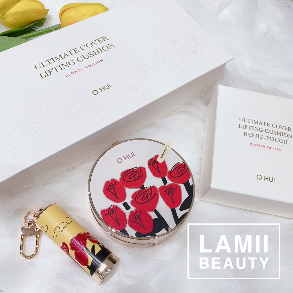 SET PHẤN NƯỚC OHUI ULTIMATE COVER CUSHION Special edition kèm lõi và son bản mới 2023- LAMII BEAUTY