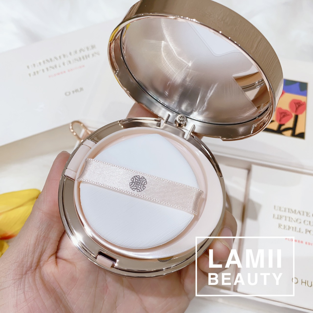 SET PHẤN NƯỚC OHUI ULTIMATE COVER CUSHION Special edition kèm lõi và son bản mới 2023- LAMII BEAUTY