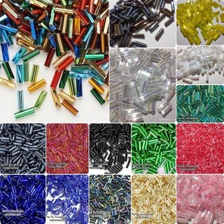 Hạt cườm ống 2x7mm mua 1 màu 200g tặng 40g 20g