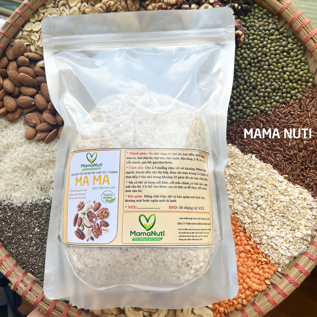 Cháo Hạt Vỡ Cao Cấp 24 Loại Hạt Cho Bé Ăn Thô Cháo Dinh Dưỡng Thơm Ngon Dẻo Từ Các Loại Hạt Chất Lượng Cao Tốt Cho Bé