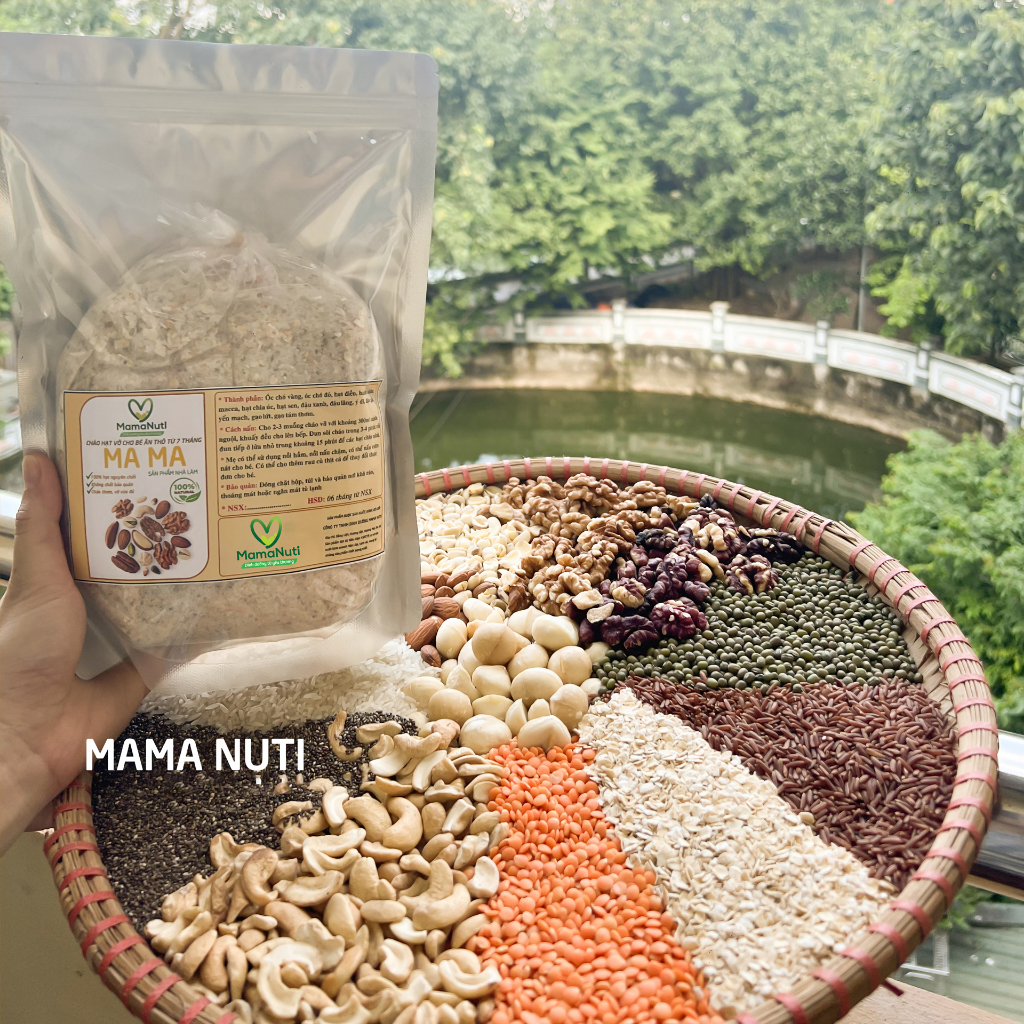 Cháo Hạt Vỡ Cao Cấp 24 Loại Hạt Cho Bé Ăn Thô Cháo Dinh Dưỡng Thơm Ngon Dẻo Từ Các Loại Hạt Chất Lượng Cao Tốt Cho Bé