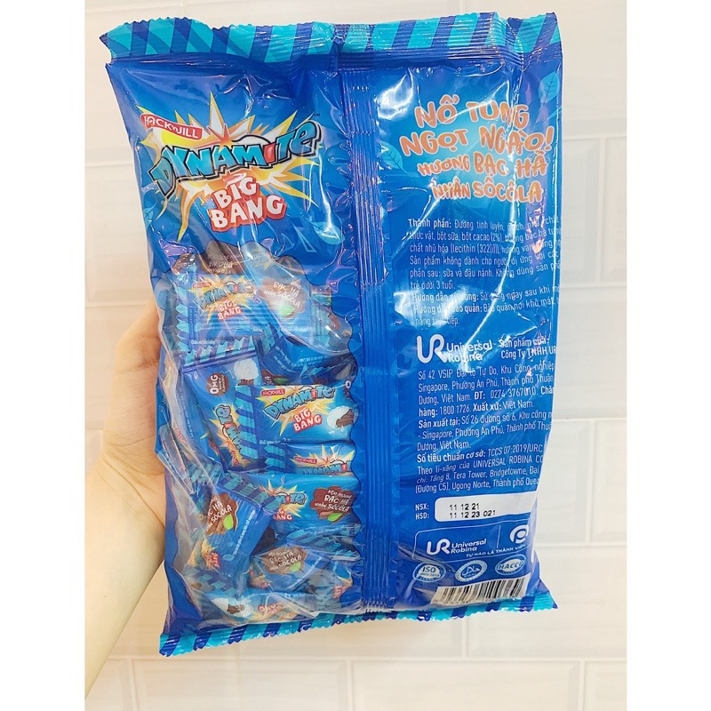 Kẹo The Nhân Dynamite BigBang Hương Bạc Hà Nhân Sôcôla Gói 330g